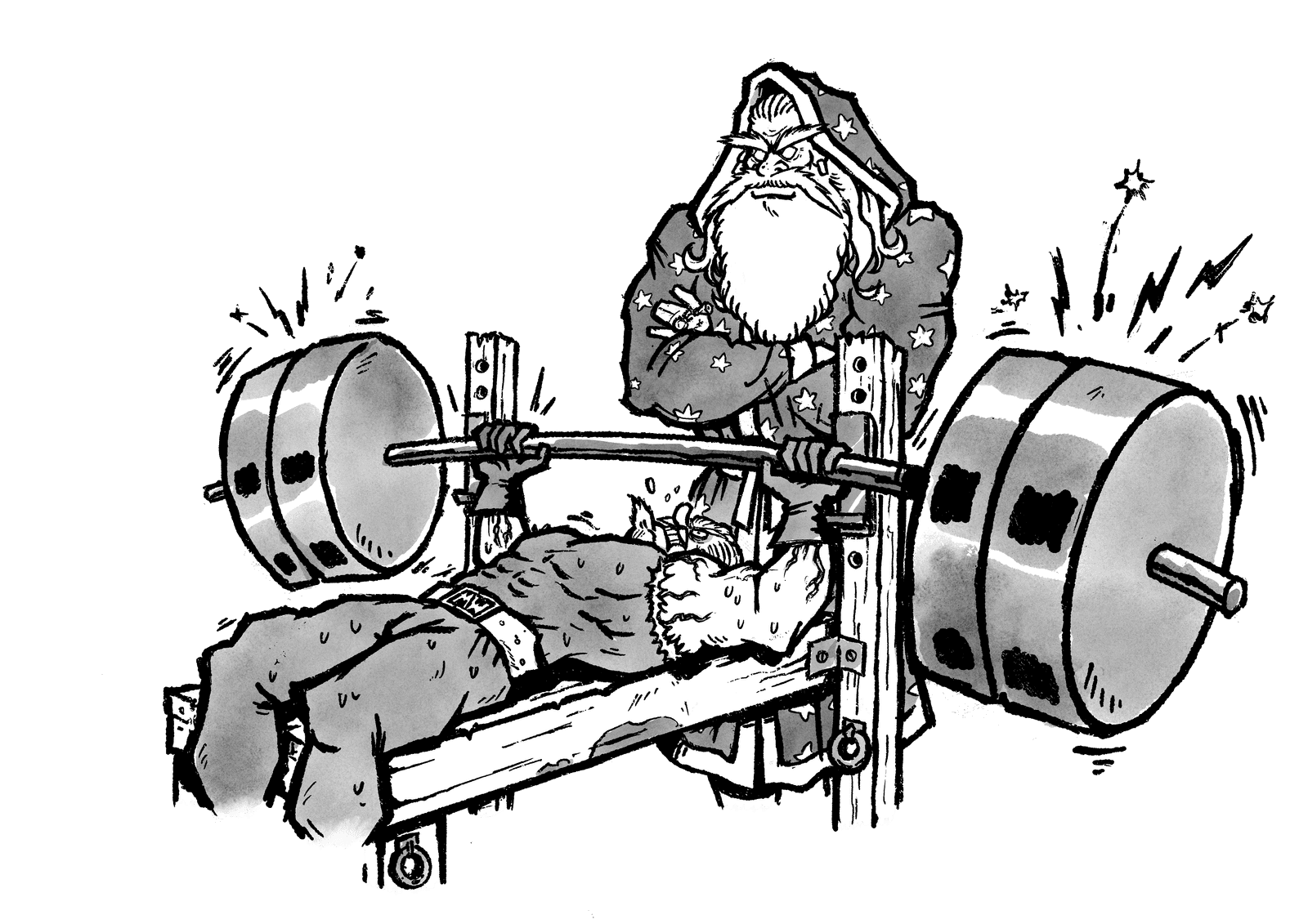 Muscle Wizard character art