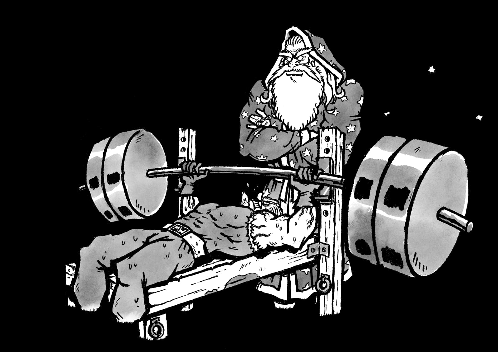 Muscle Wizard character art